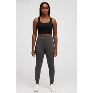 DYI Women's Waffle Jogger Pants Heather Grey Size Small